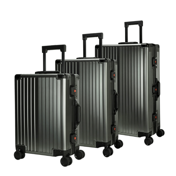 GlidePro – Aluminium bagageset 3 formaten met TSA-slot - Afbeelding 2